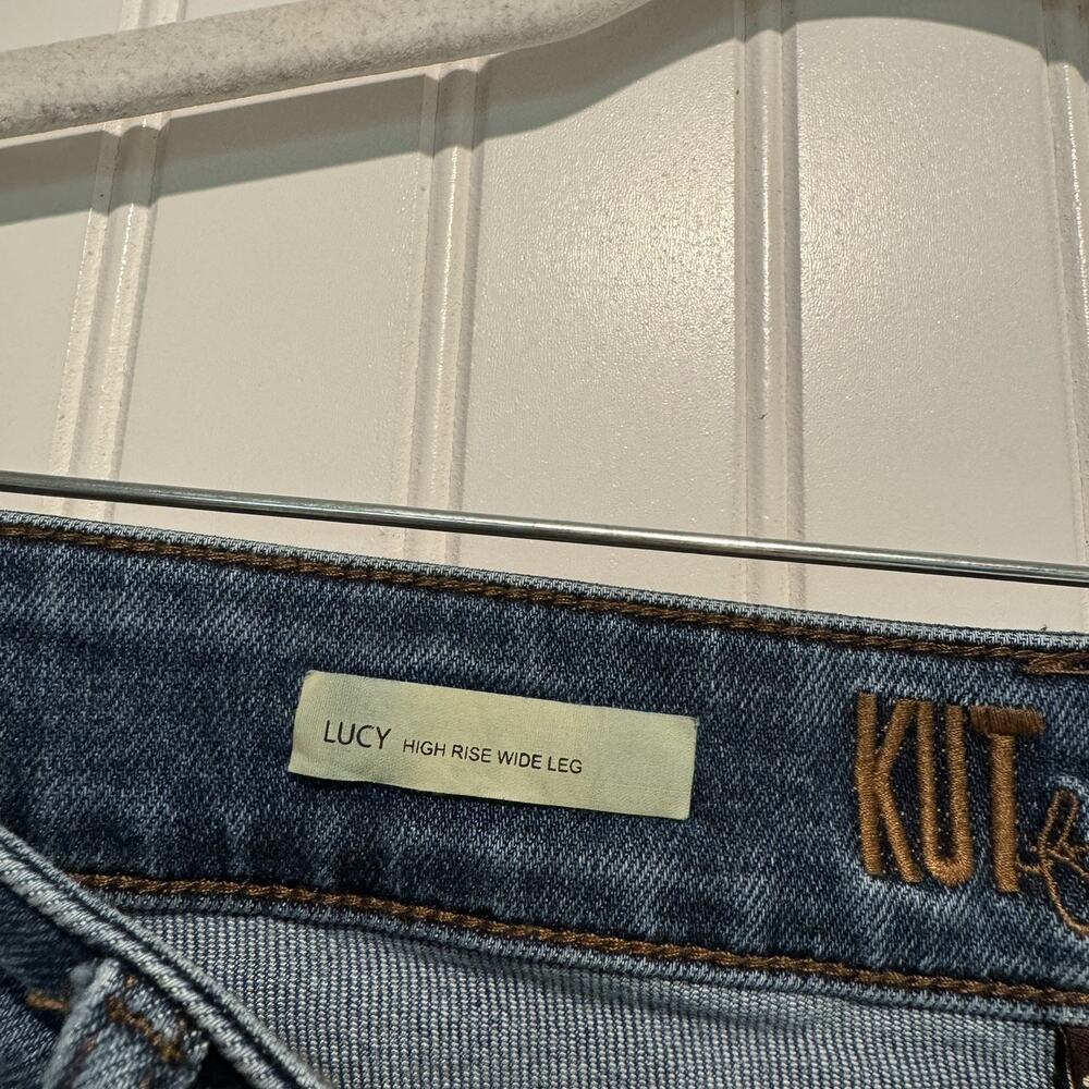 Kut From The Kloth Lucy High Rise Wide Leg Jeans Size 14 Petite - Picture 5 of 7